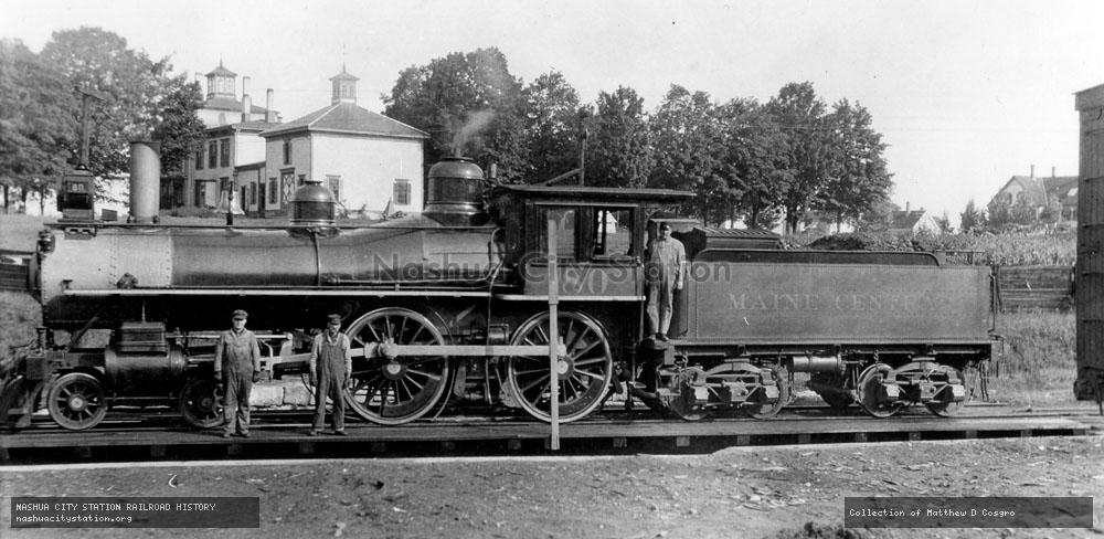 Postcard: Maine Central Railroad #80 at Skowhegan, Maine